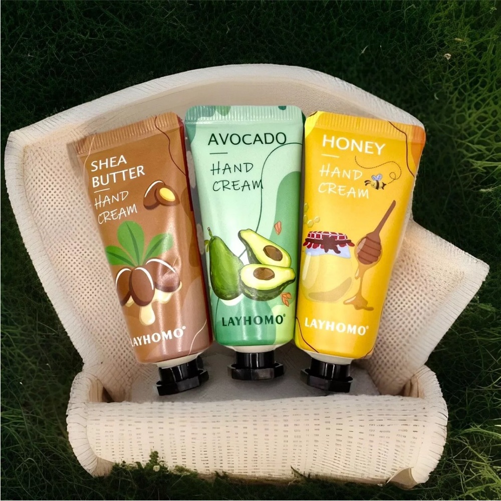 Layhomo Mini Hand Cream- Set Of 3-Avocado, Honey & Shea Butter (0.12 fl oz Ea)
